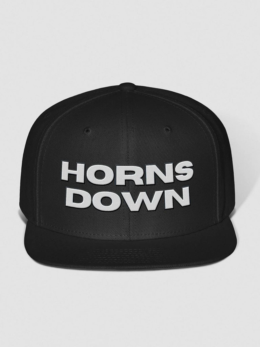 Horns Down LETTERS Flat Bill Hat product image (1)
