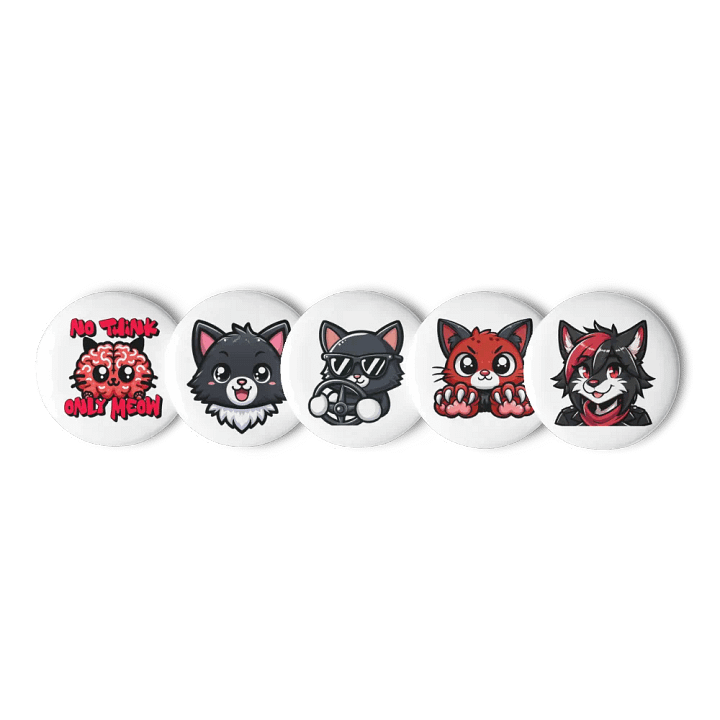 Kitty Kat badge set product image (3)