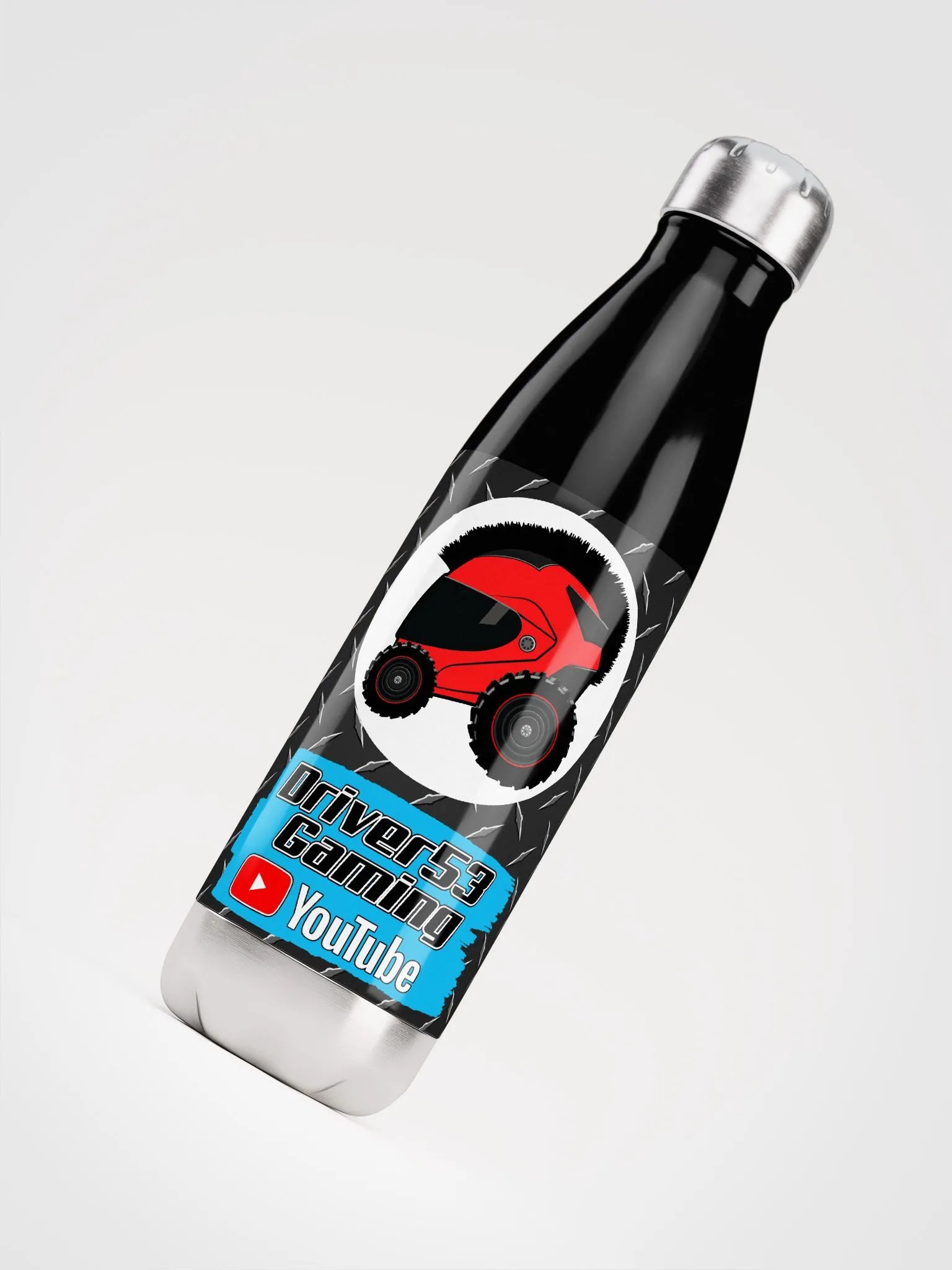 Diamond Plate Logo Stainless Steel Water Bottle product image (4)