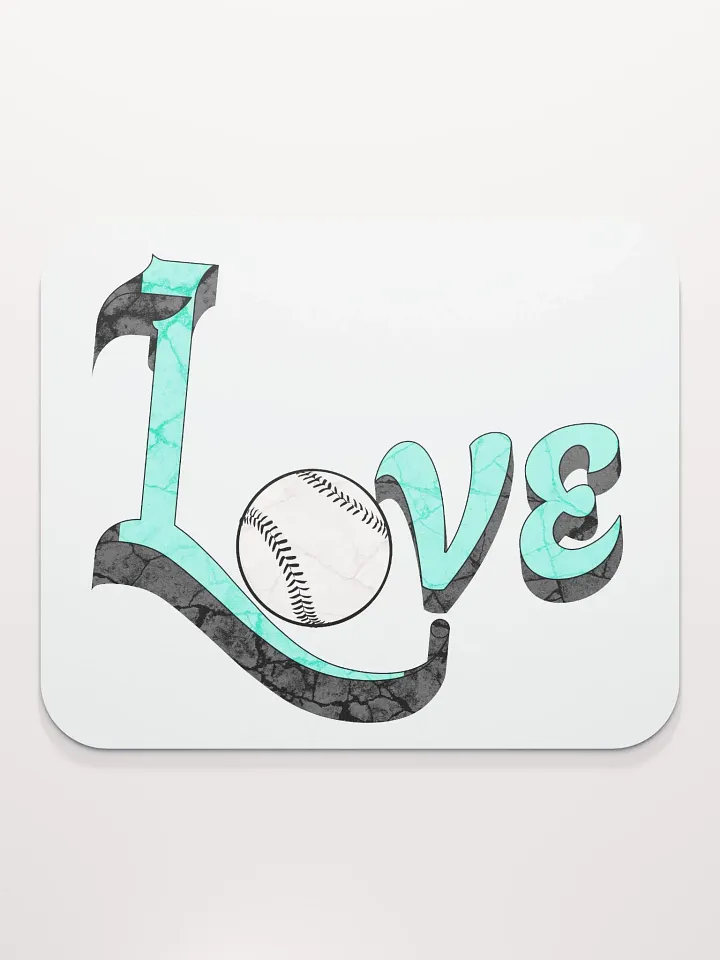 Love Baseball of the Game Mouse Pad product image (2)