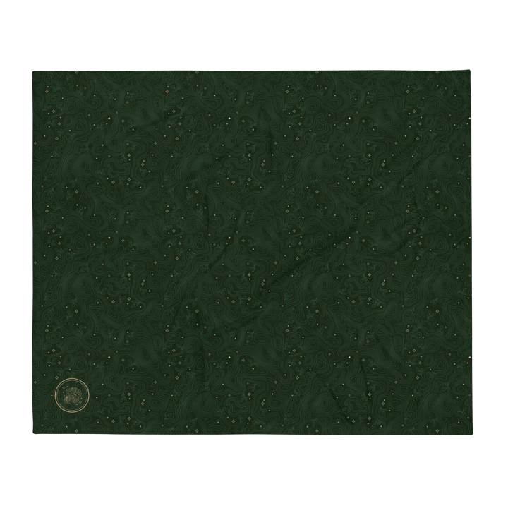 Thorne Topography Fleece Blanket (Dark Green) product image (2)