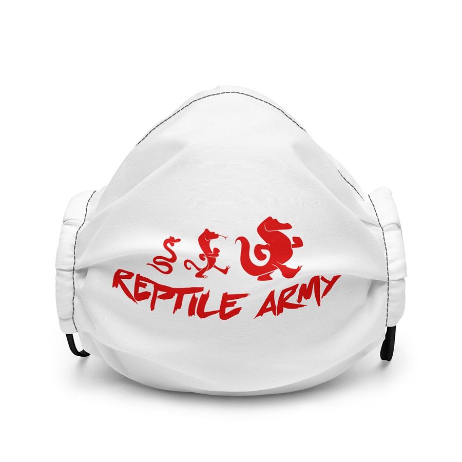 Mother's Day Edition: White Reptile Army Face Mask product image (1)