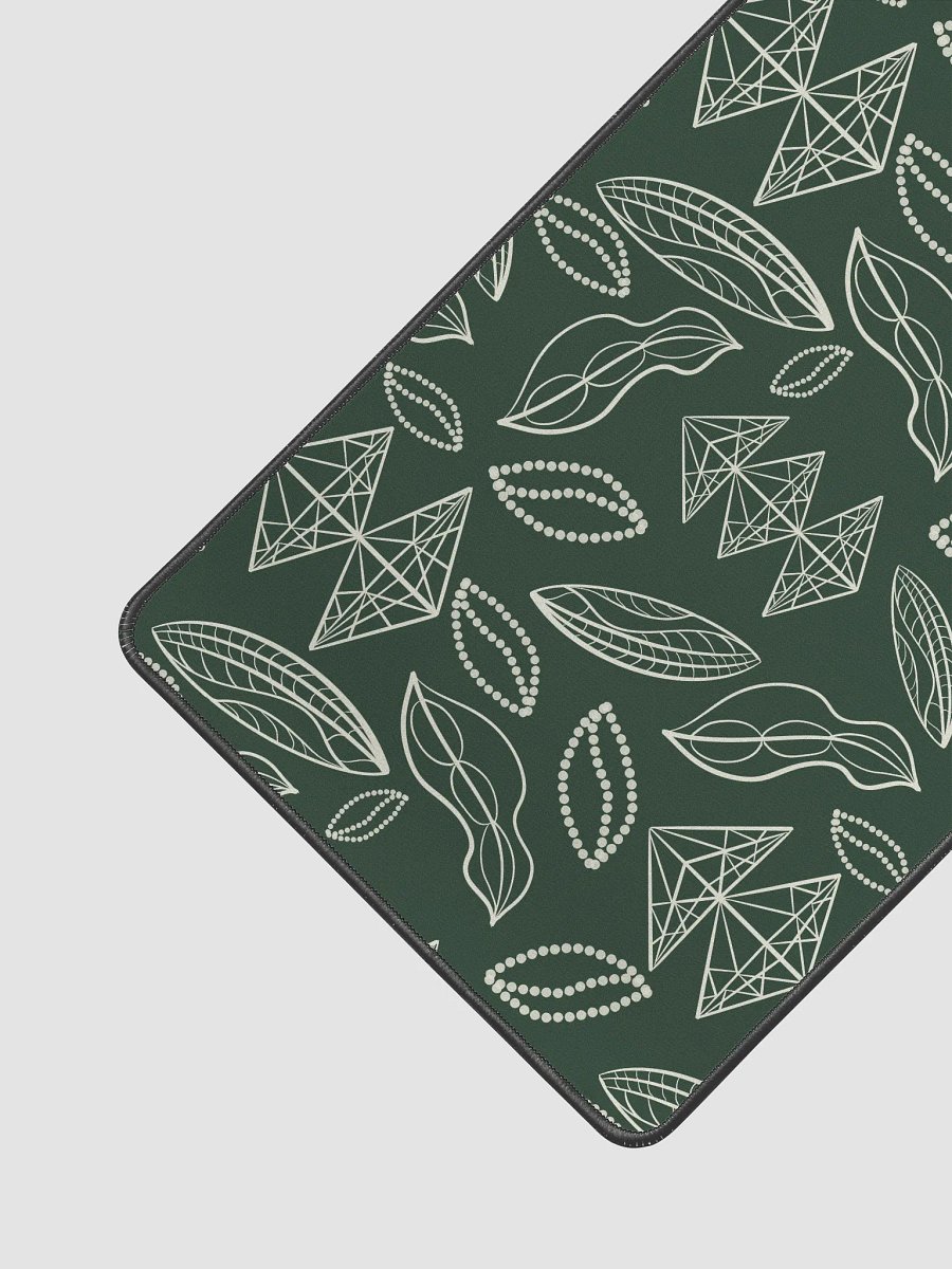 El Yunque Brew Bliss: Abstract Coffee Bean Tribal Deskpad product image (2)