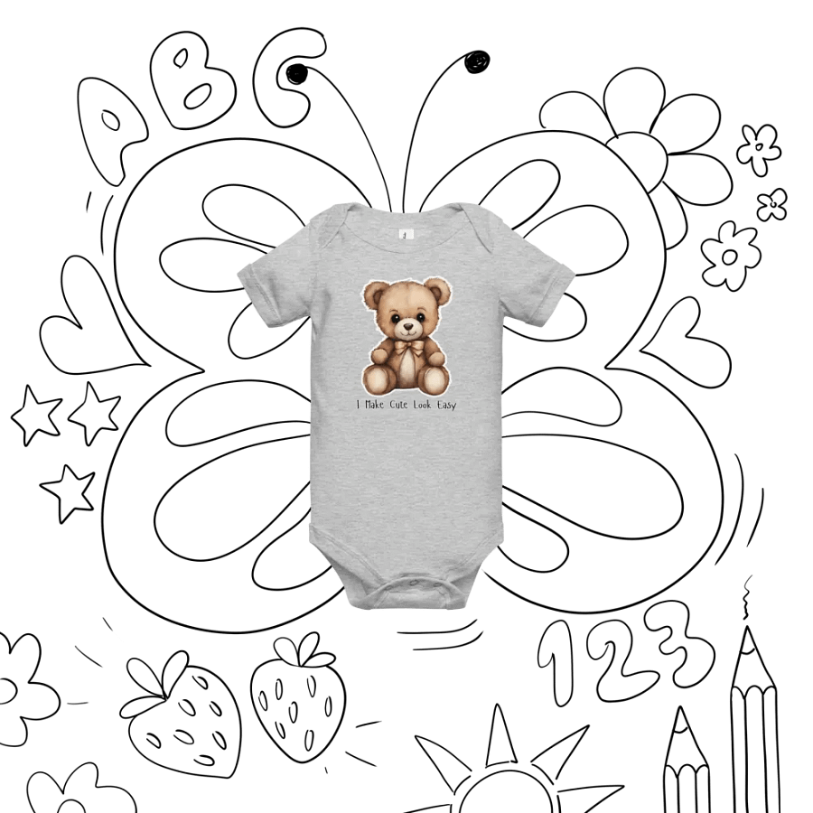 Whimsical Teddy Bear Baby Onesie product image (47)
