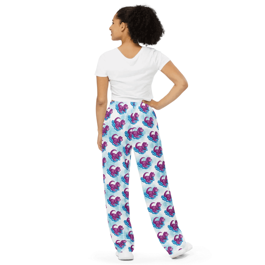 Sleepy Dino Wide-Leg Pants product image (4)