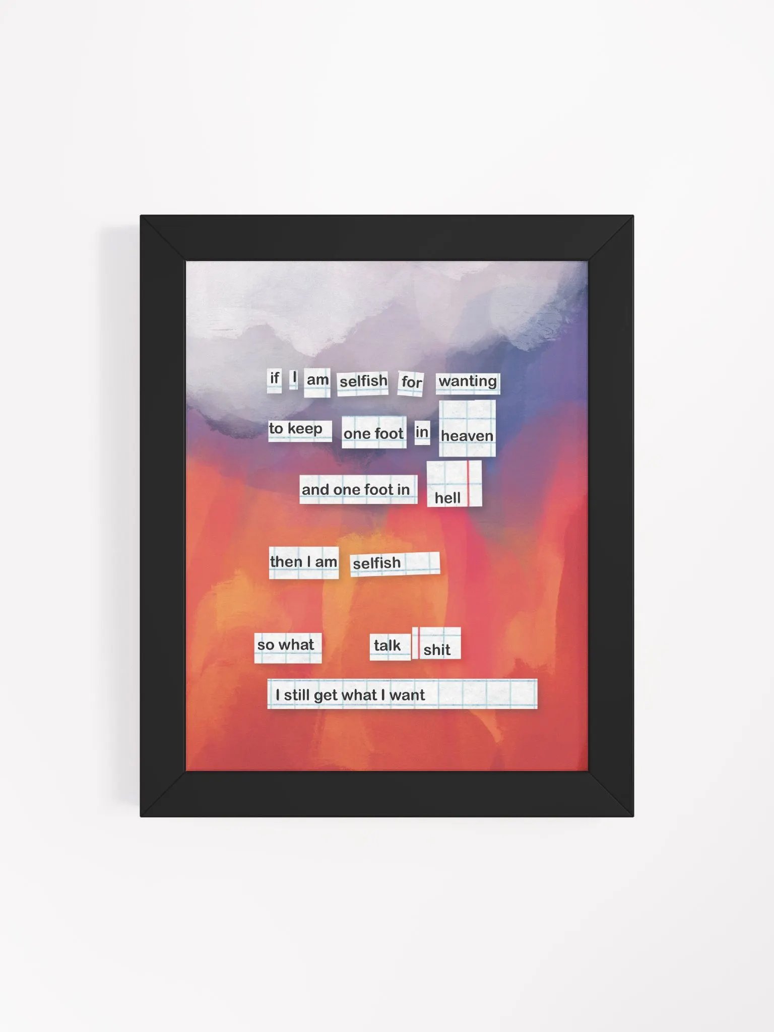 Heaven & Hell Framed Art Print product image (4)