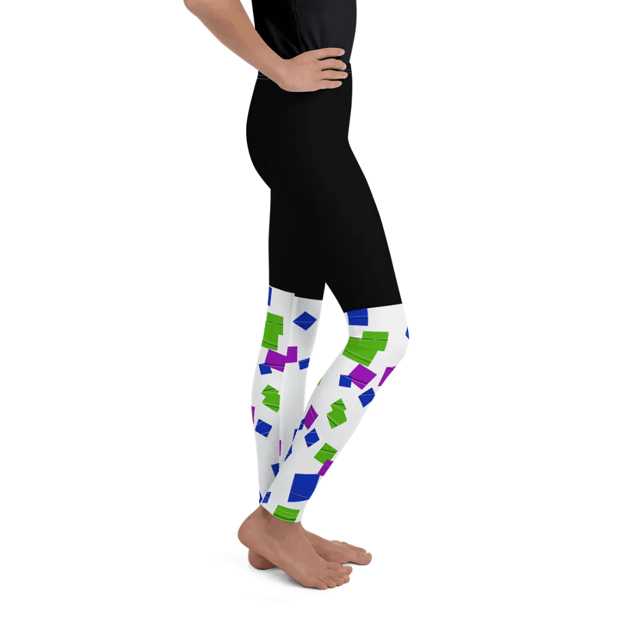 Glitchy Words are hard Vibes Youth Leggings product image (11)