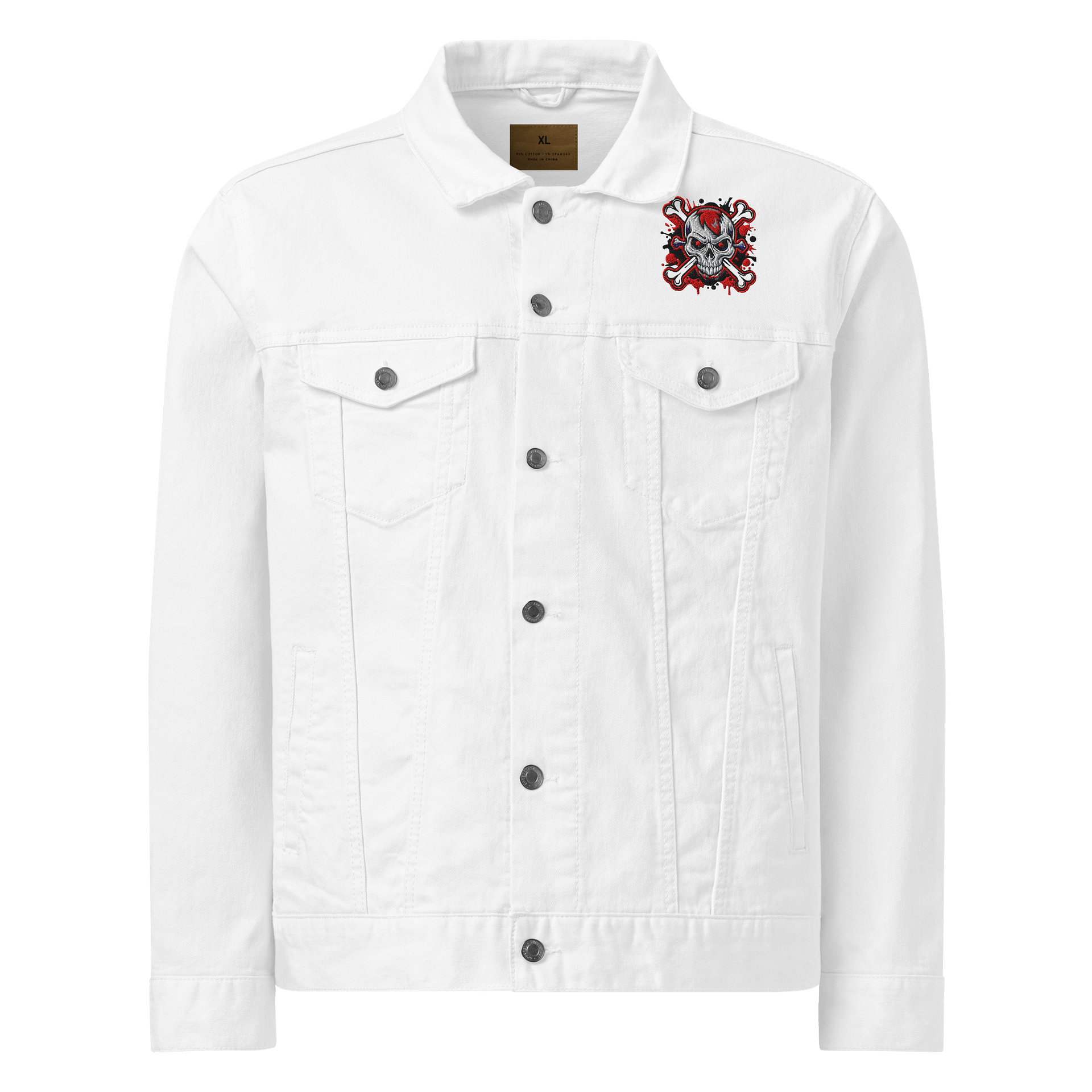 Skull and Crossbones Denim Jacket product image (1)