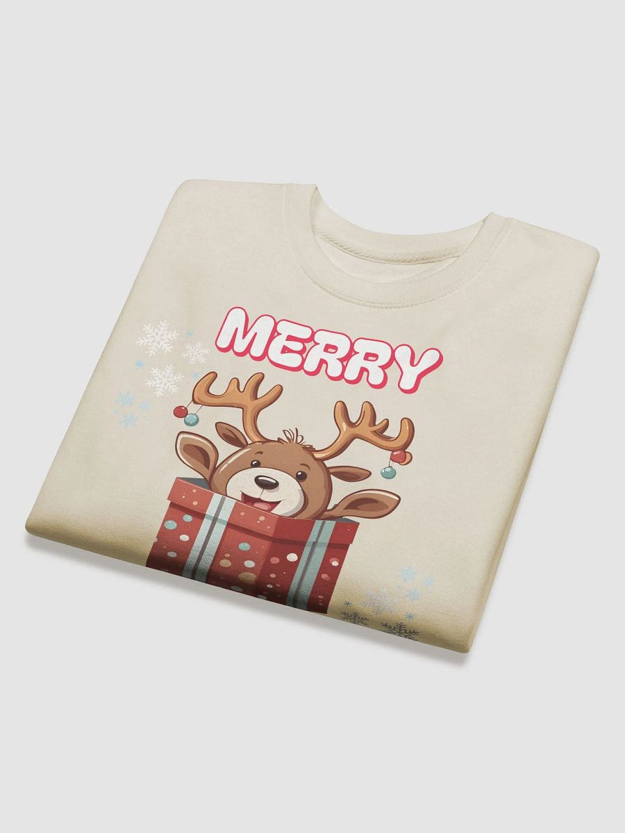Adorable Baby Reindeer Wishing All A Merry Christmas Sweatshirt product image (27)