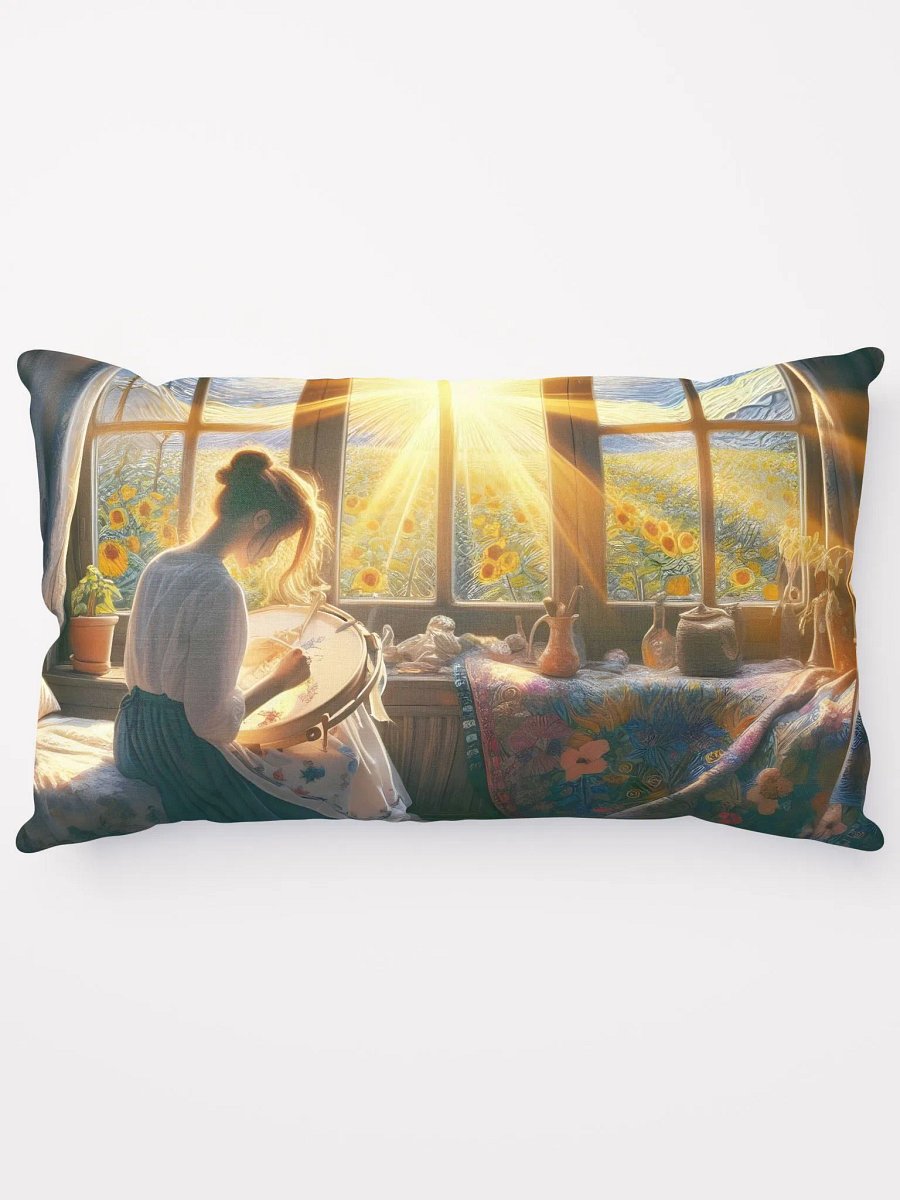 Sunflower Serenity Embroidery Hoop Pillow product image (14)