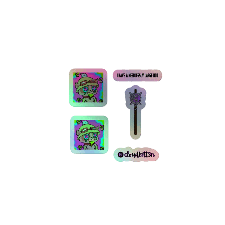 Teemo and Logo Holo Sticker Sheet product image (1)