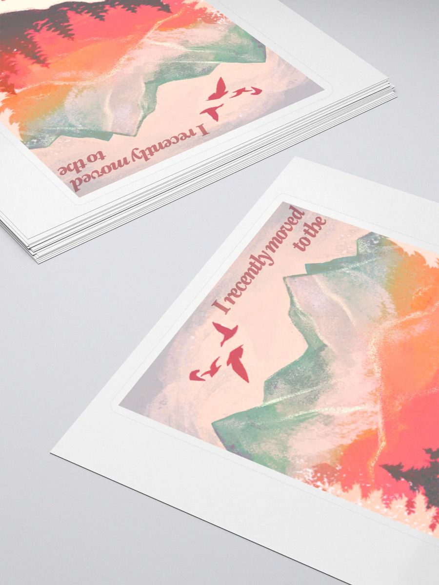 I Recently Moved To The Mountains Stickers product image (4)