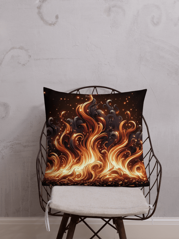 Inferno Swirls Premium Pillow | Ai Design product image (1)