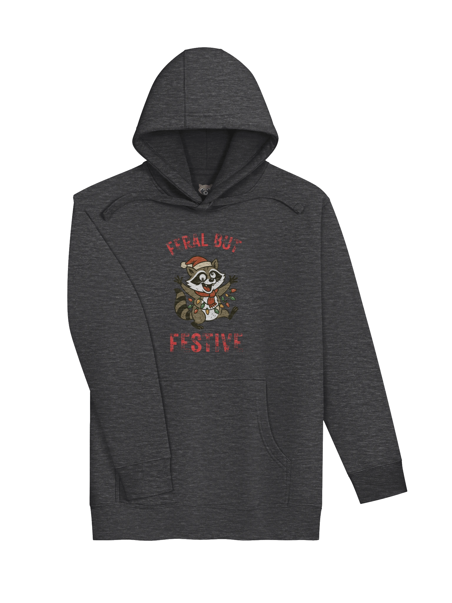 Feral Raccoon Christmas Hoodie product image (13)