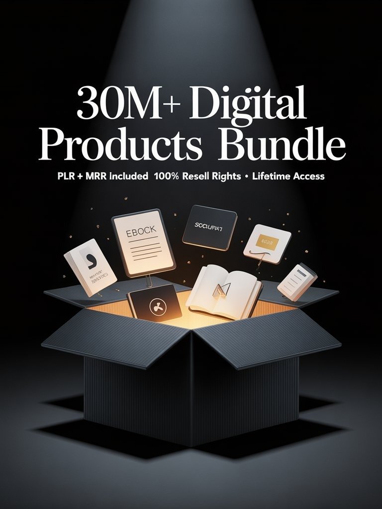 30M+ Digital Products Bundle with PLR & MRR product image (1)