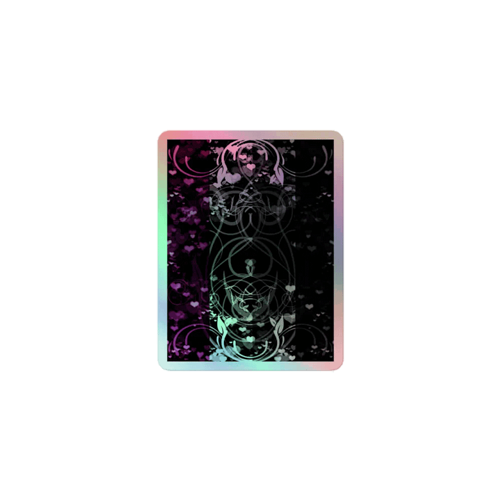Asexual Flag Sticker (Flourish Variation) product image (1)