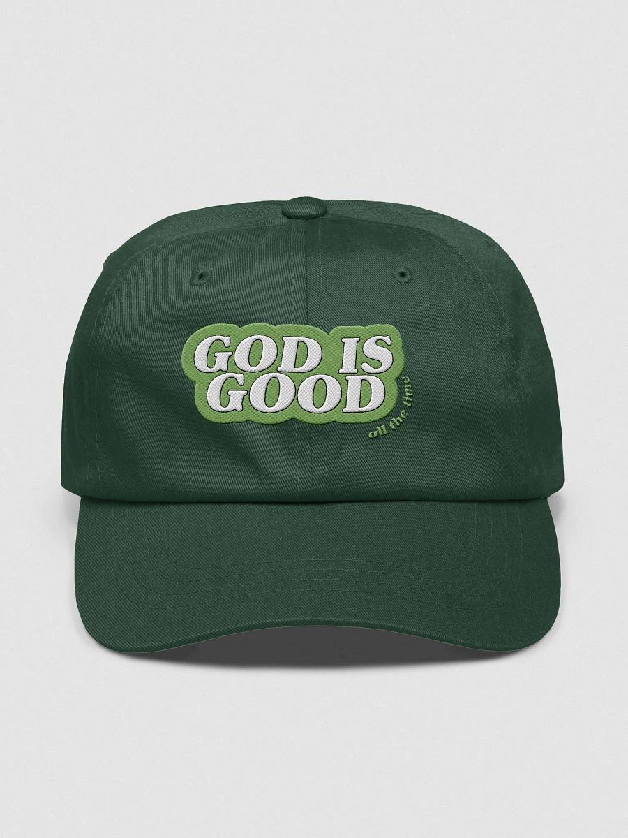 GREEN God is Good Dad Hat product image (1)