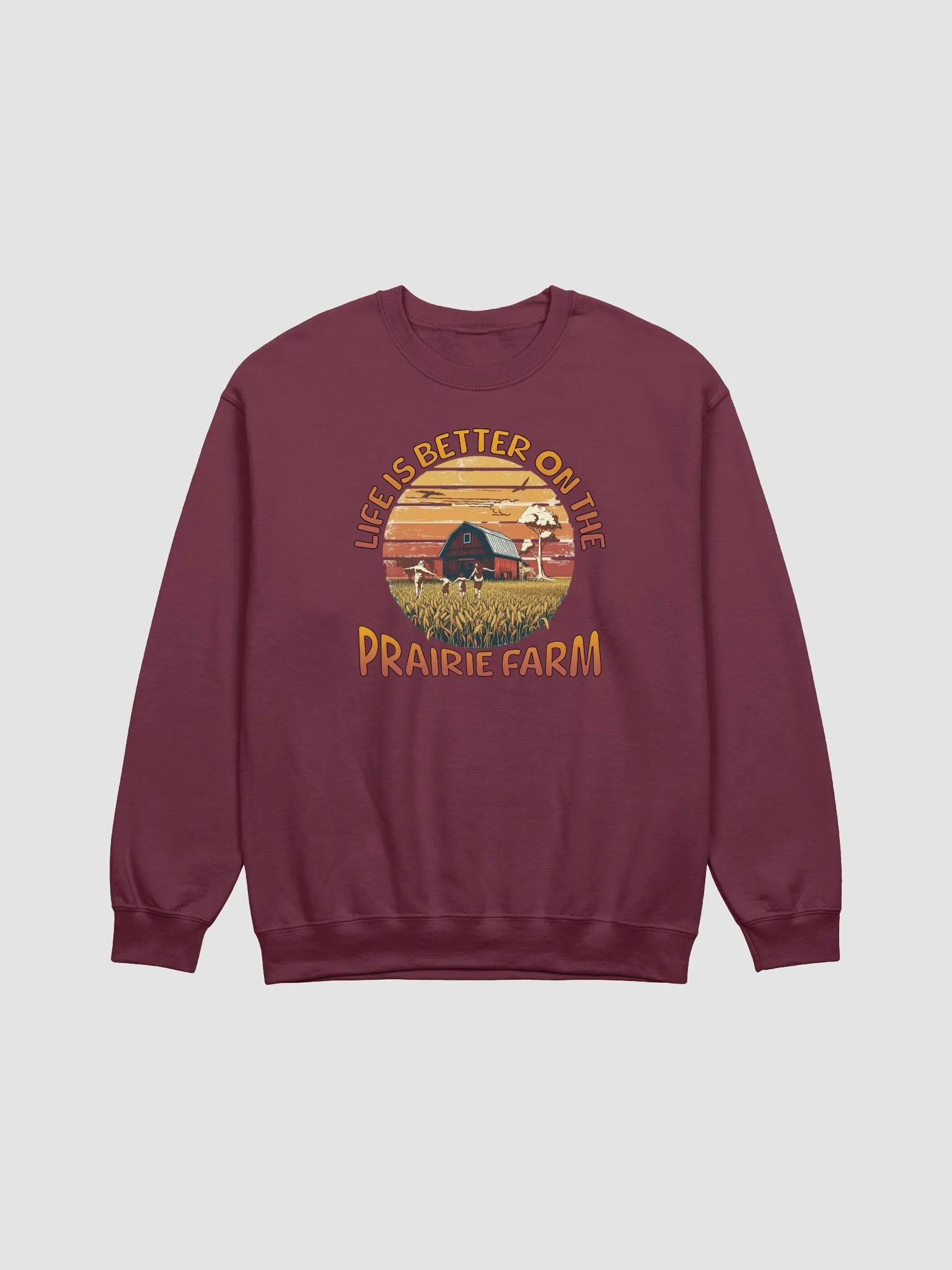 Life Is Better On The Prairie Farm Family Crewneck Sweatshirt product image (9)