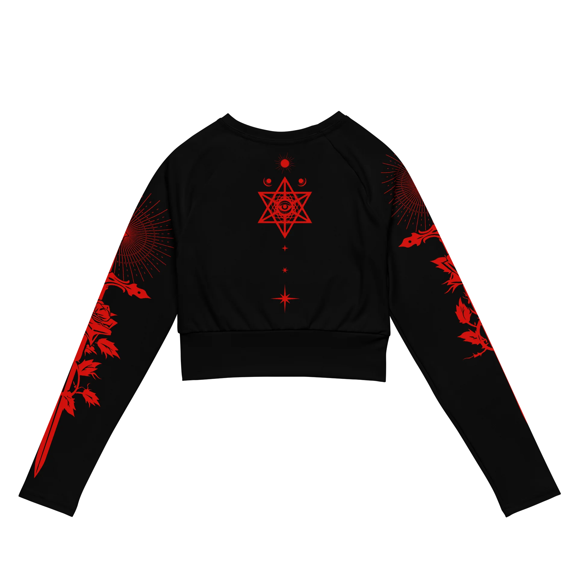 Sinister Thorned Majesty Long Sleeve Crop Top product image (3)