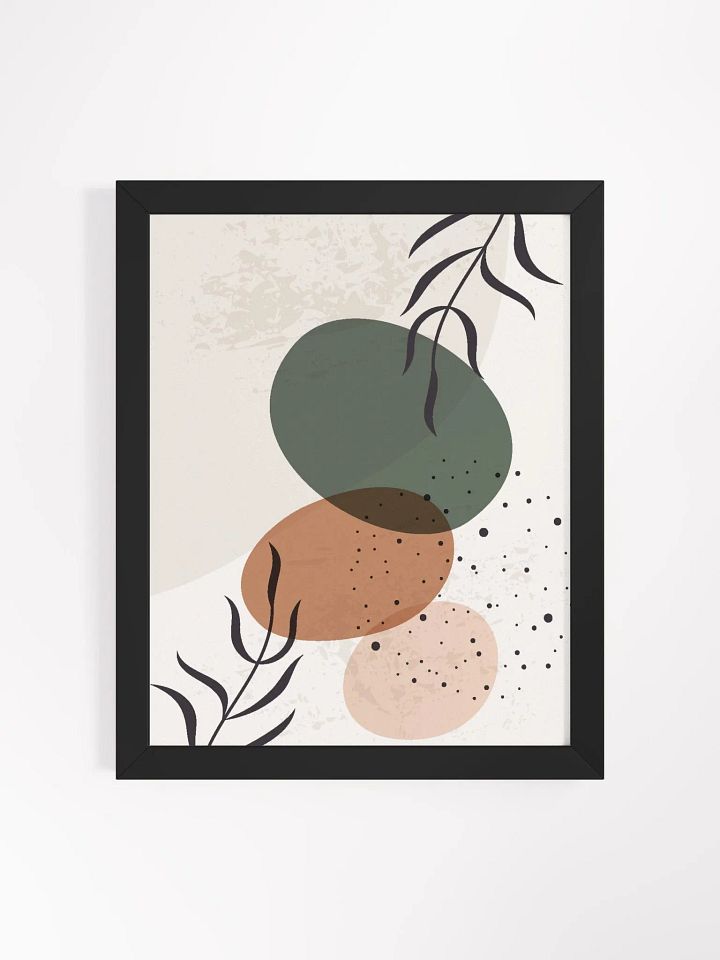 Earthy Abstract Elegance Framed Poster product image (14)