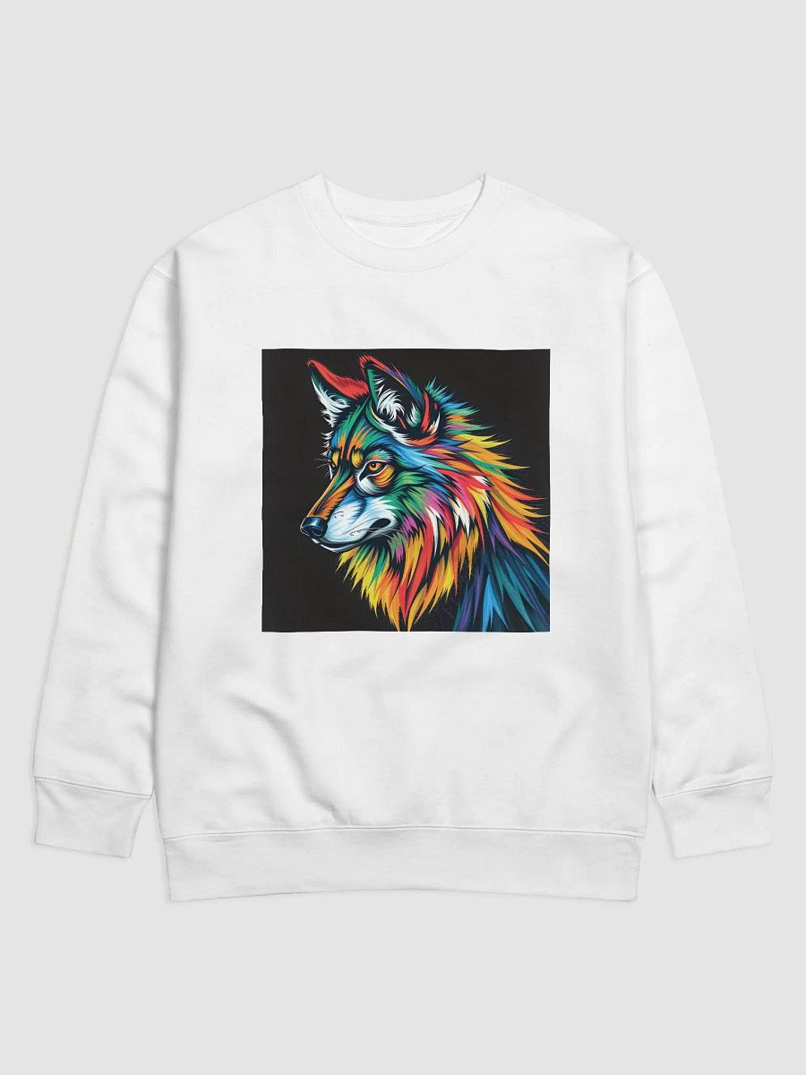 Vibrant Wolf Brushstroke Sweatshirt product image (1)