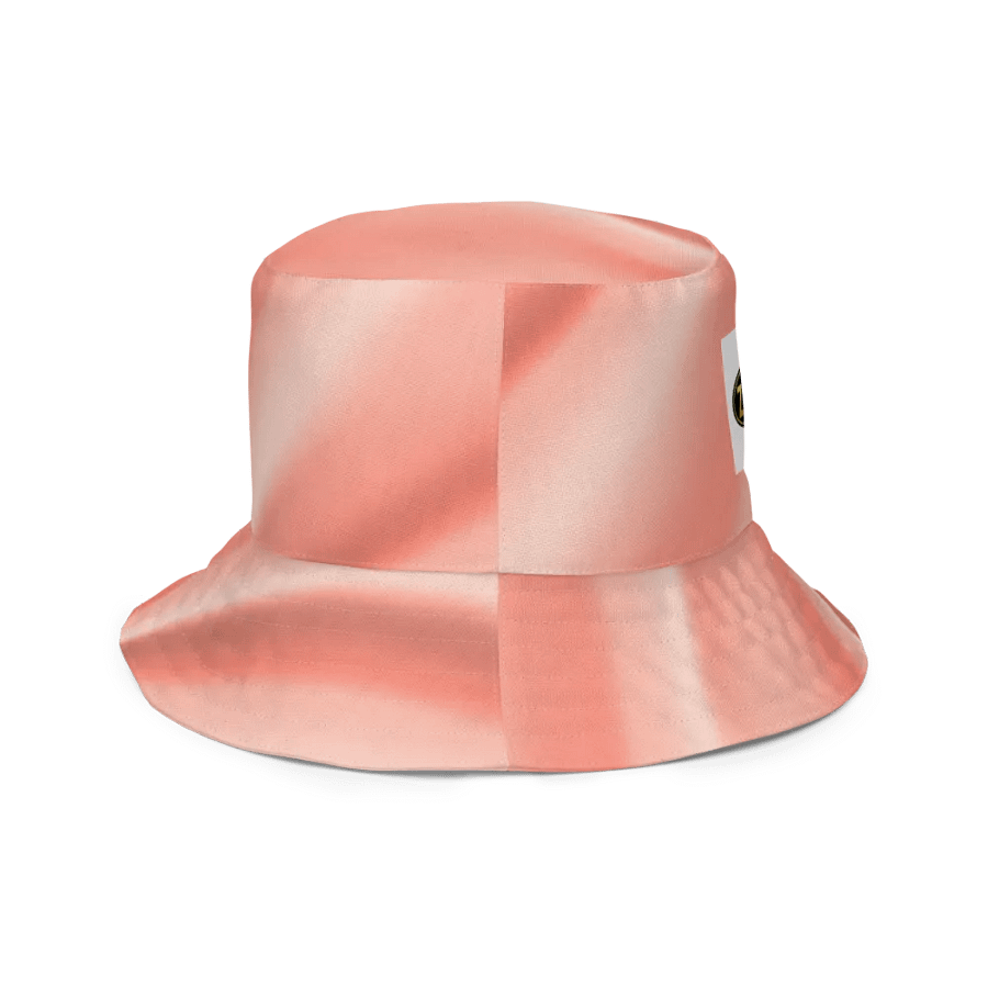 Flowing Peach Waves Reversible Bucket Hat product image (6)