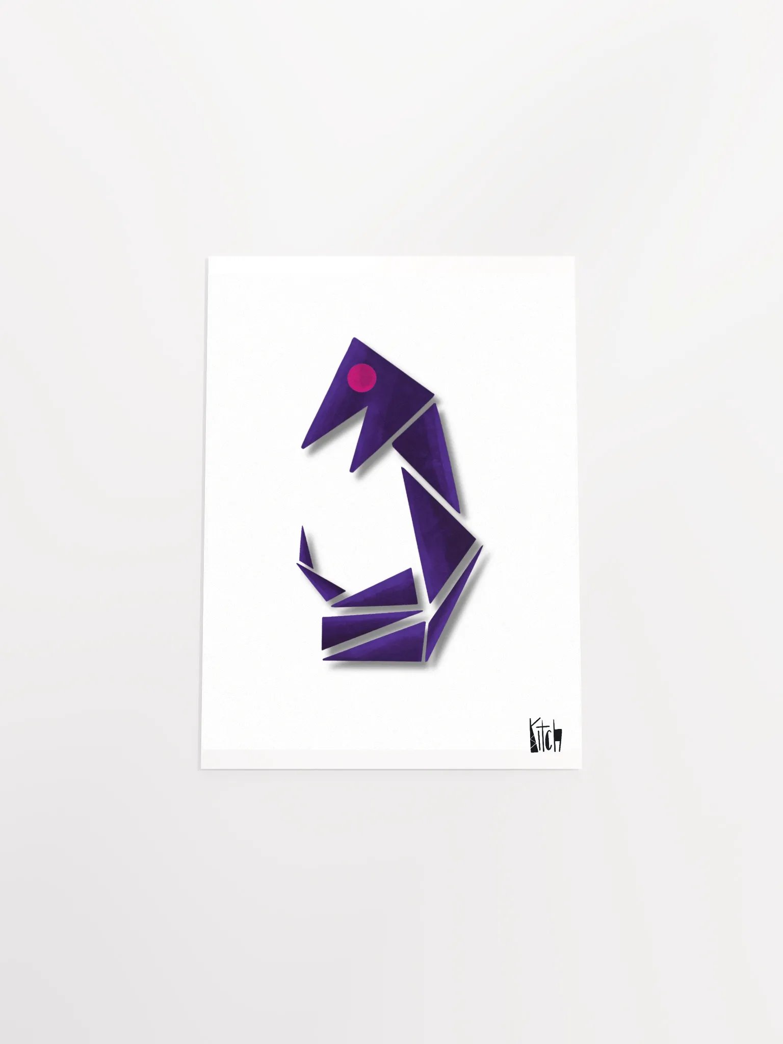 Geometric Snake Art Print product image (4)