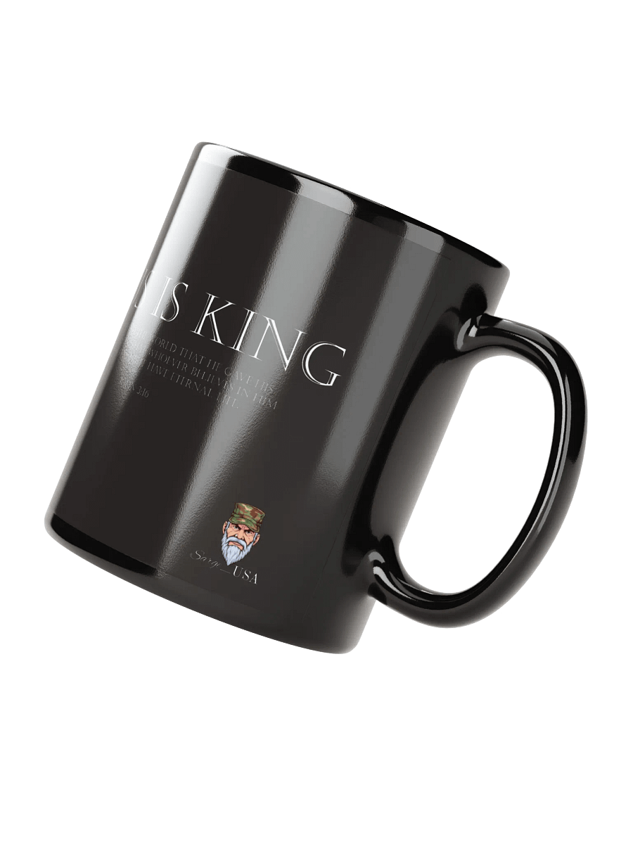 Jesus is King Black Mug product image (3)