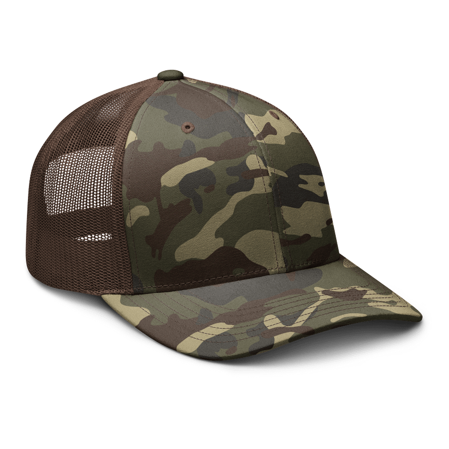 Embroidered R³ - Camo Trucker Cap product image (6)