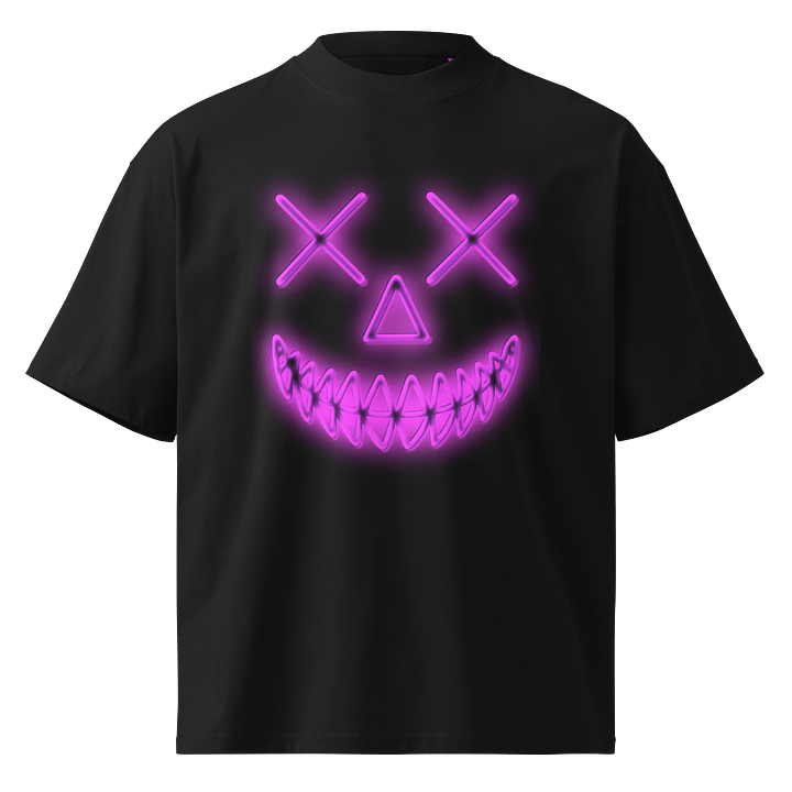 Smile - Neon Pink - Stanley/Stella Unisex Organic Oversized T-Shirt SATU020 product image (1)