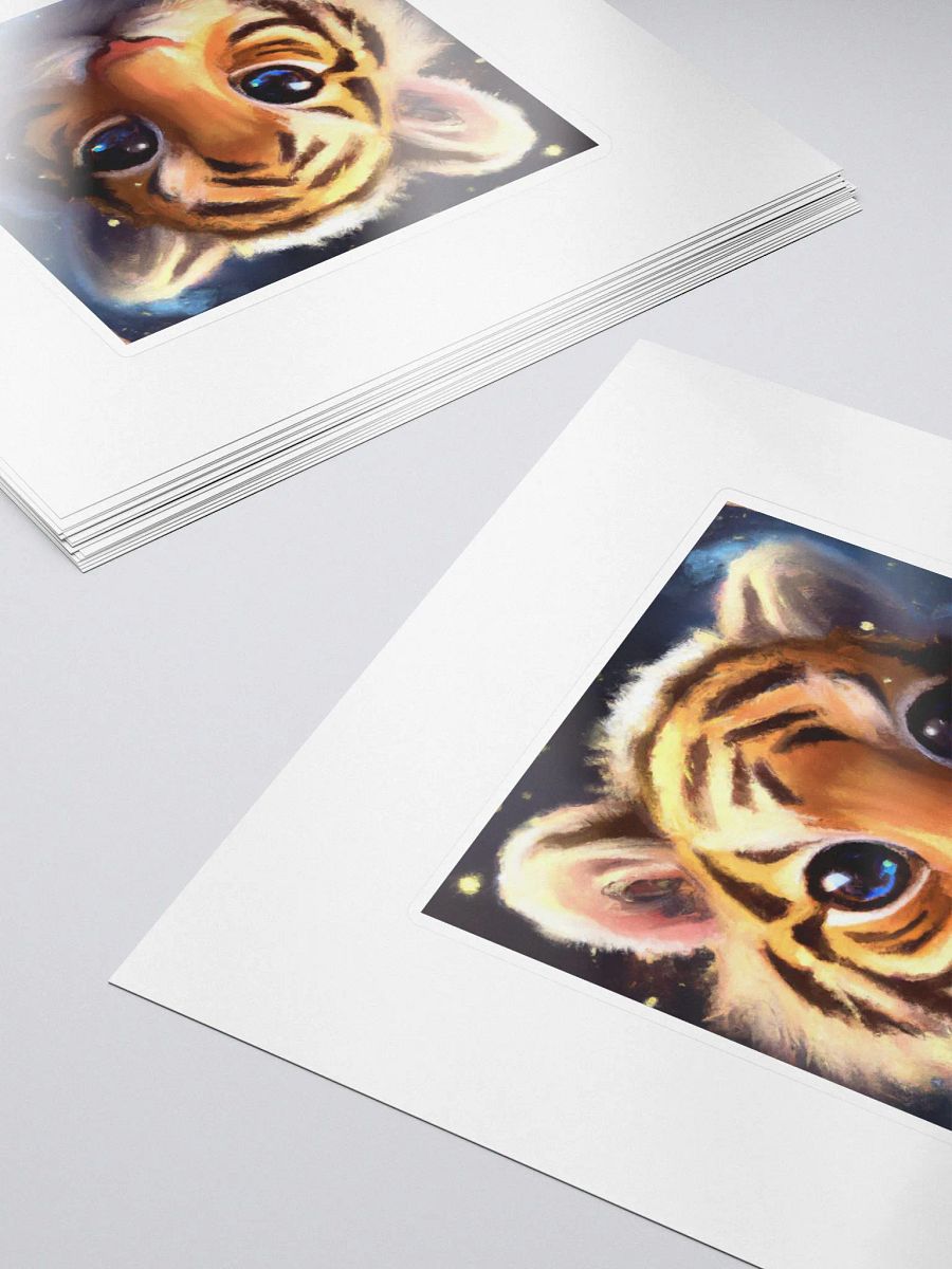Cute Galactic Tiger Sigma Sticker product image (5)