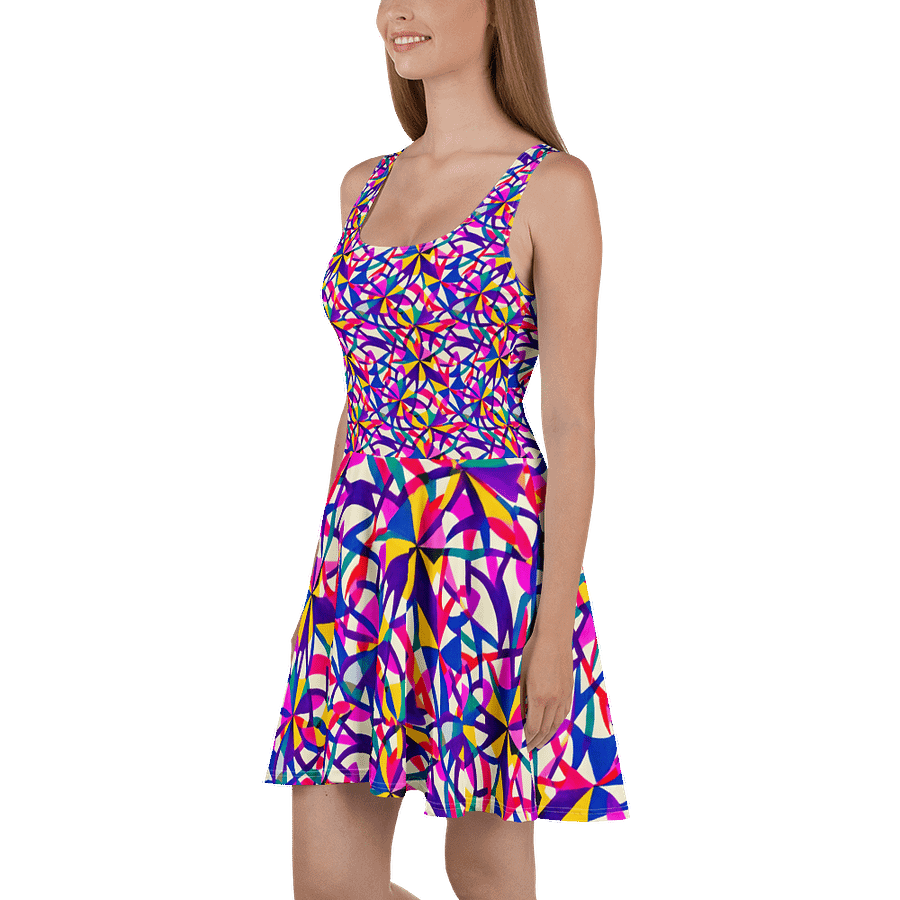 Rainbow Shapes Skater Dress product image (1)