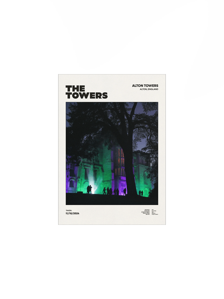 The Towers Night Premium Poster product image (1)
