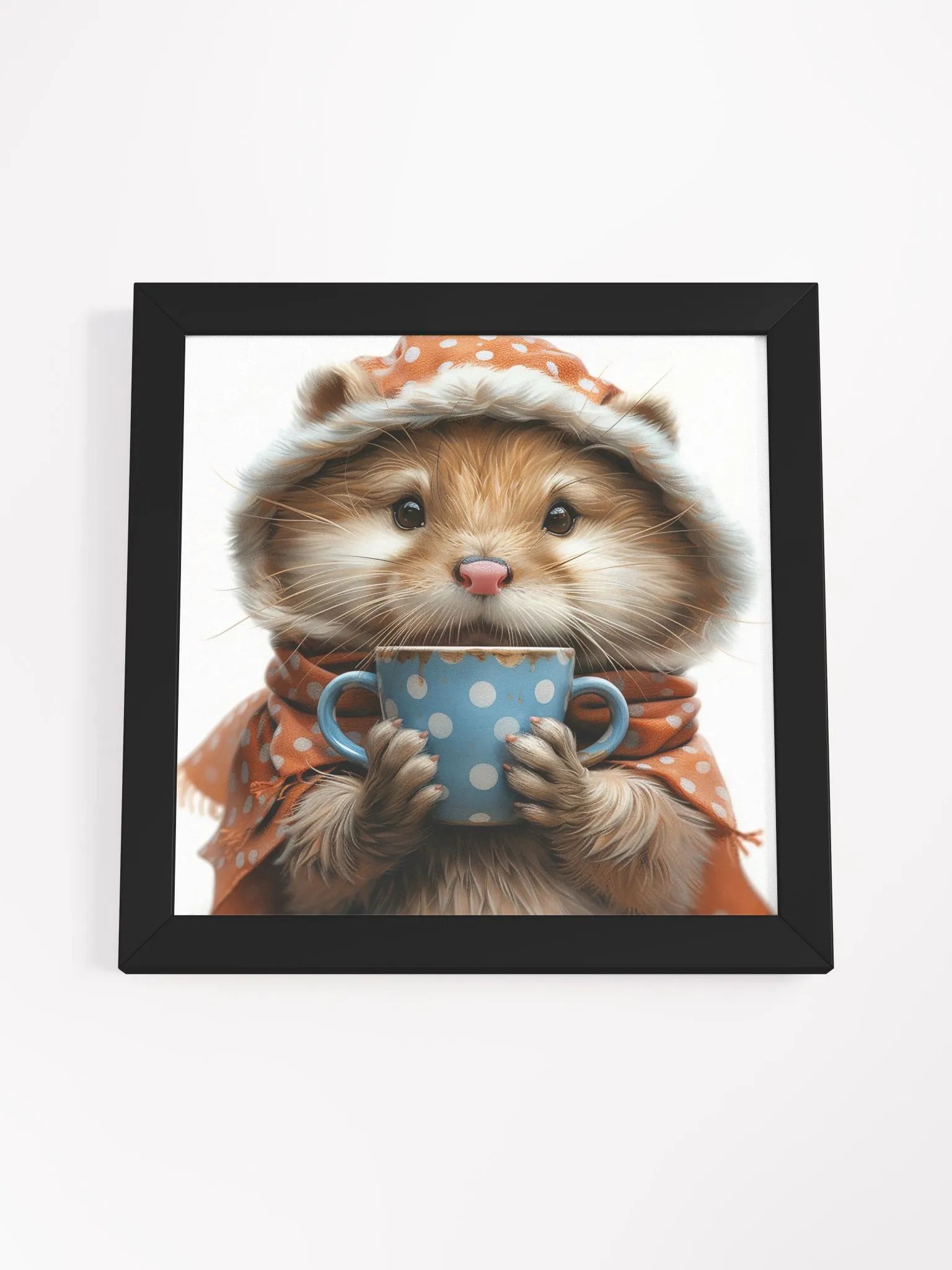 Coffee Lover Cute Baby Otter Art product image (3)
