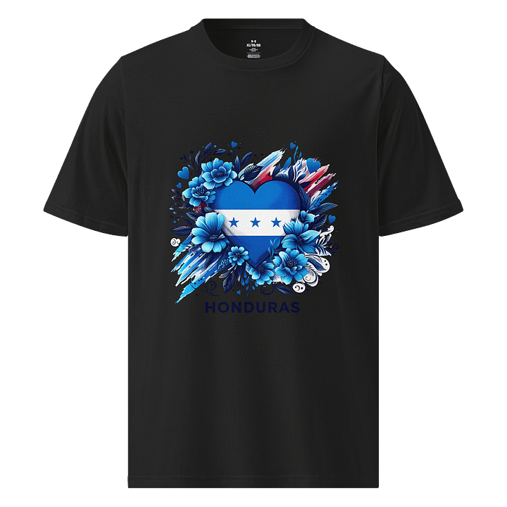 Honduras Flag Heart Athletic T-Shirt product image (1)