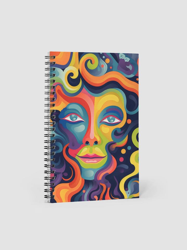 Expressionist Visage Spiral Notebook product image (1)