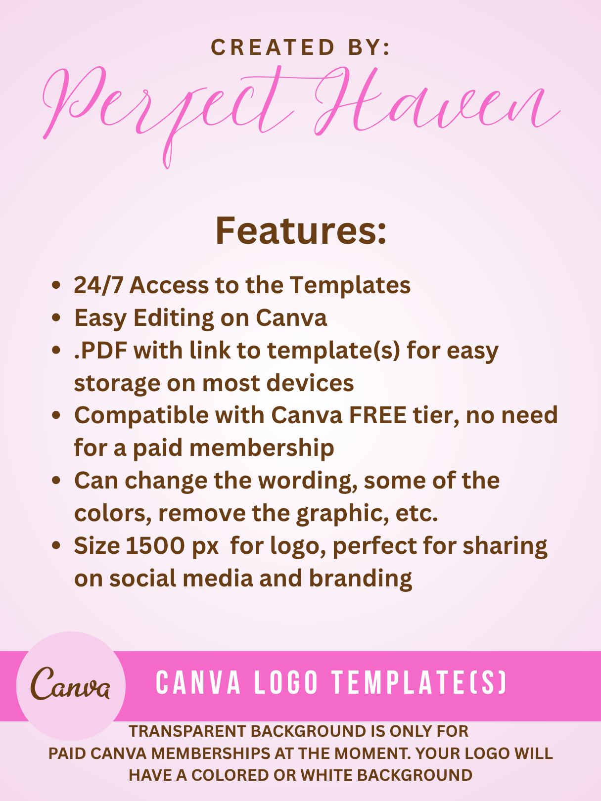 Logo Design - Dipped Delight - Digital Download - Edit in Canva product image (2)