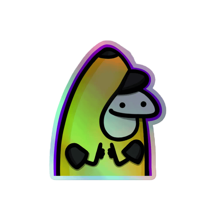 RenBANANA Emote Holographic Sticker product image (2)