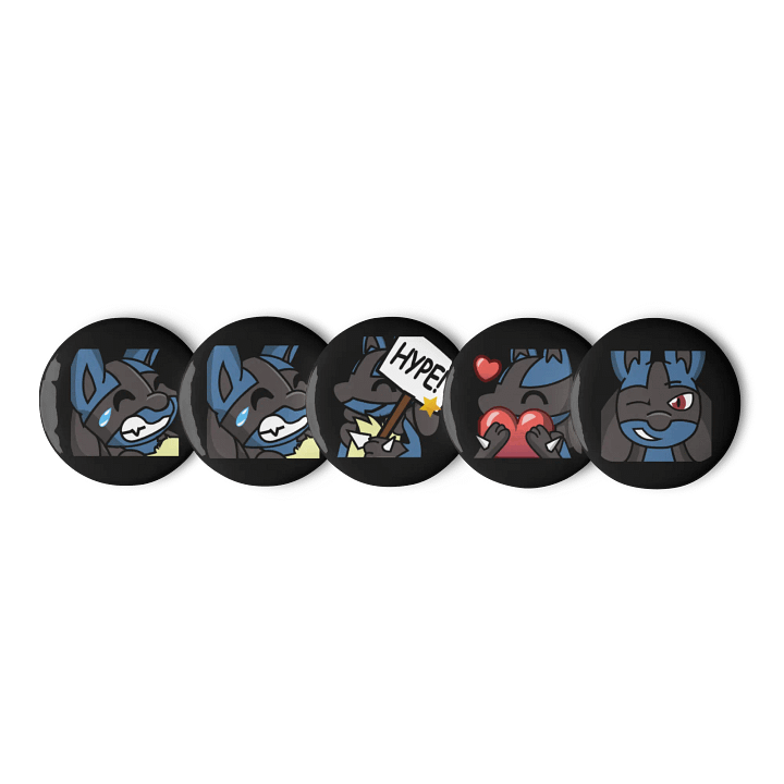 SirFuzzballTV Pin Badges - Lucario product image (1)