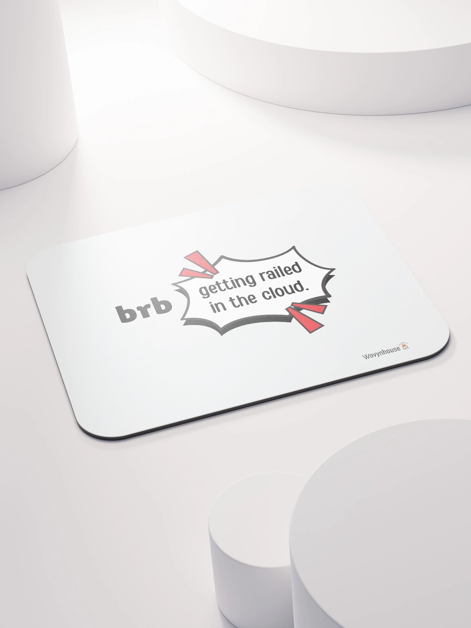 brb: Getting Railed in the Cloud Mouse Pad product image (4)