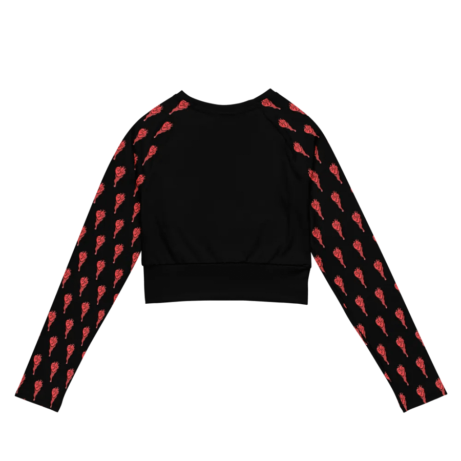 Bleeding Heart ●• Long Sleeve Crop Top product image (3)