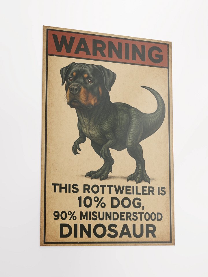 Rottweiler is a misunderstood dinosaur Poster product image (5)