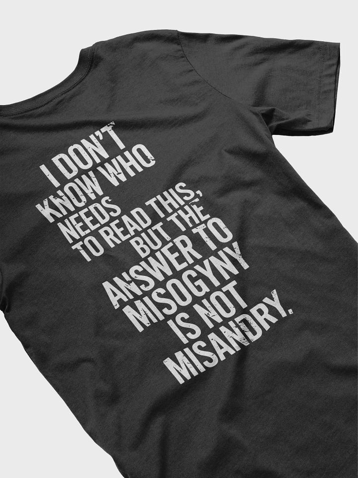 The Answer To Misogyny Is Not Misandry: Modern Tee product image (1)