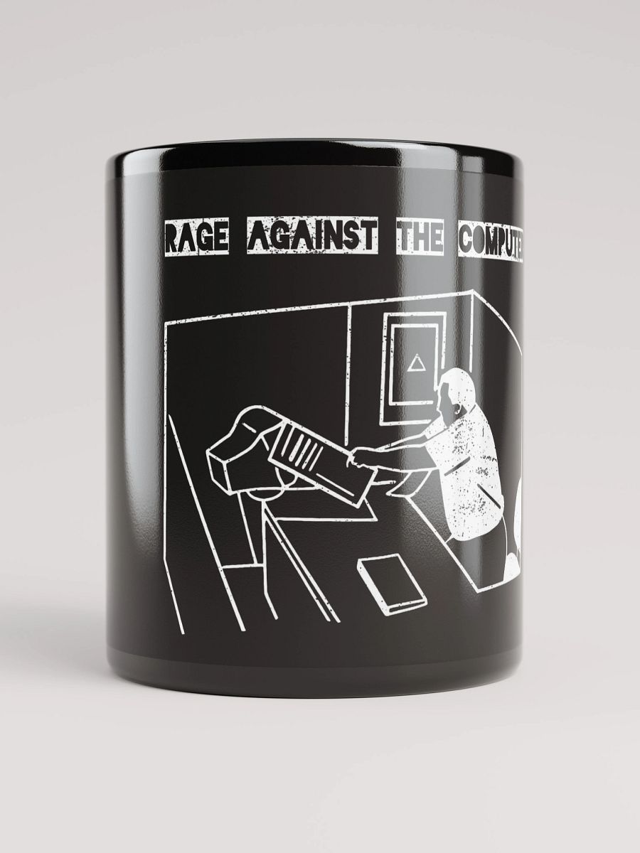 Rage Against the Computer mug – Office Meltdown Meme product image (5)