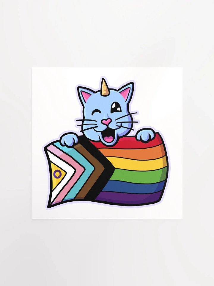 Progress Pride Kittycorn Poster product image (1)