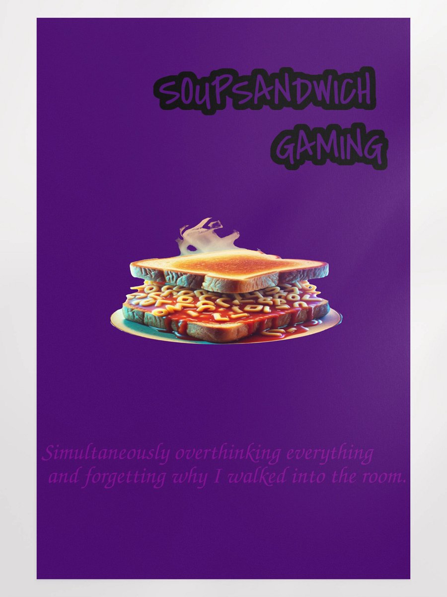 Overthinking SoupSandwich Poster product image (1)