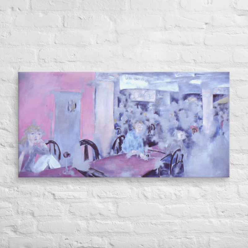 Metro - Closer to Perfect Center (1986) on canvas (30" x 60") product image (3)