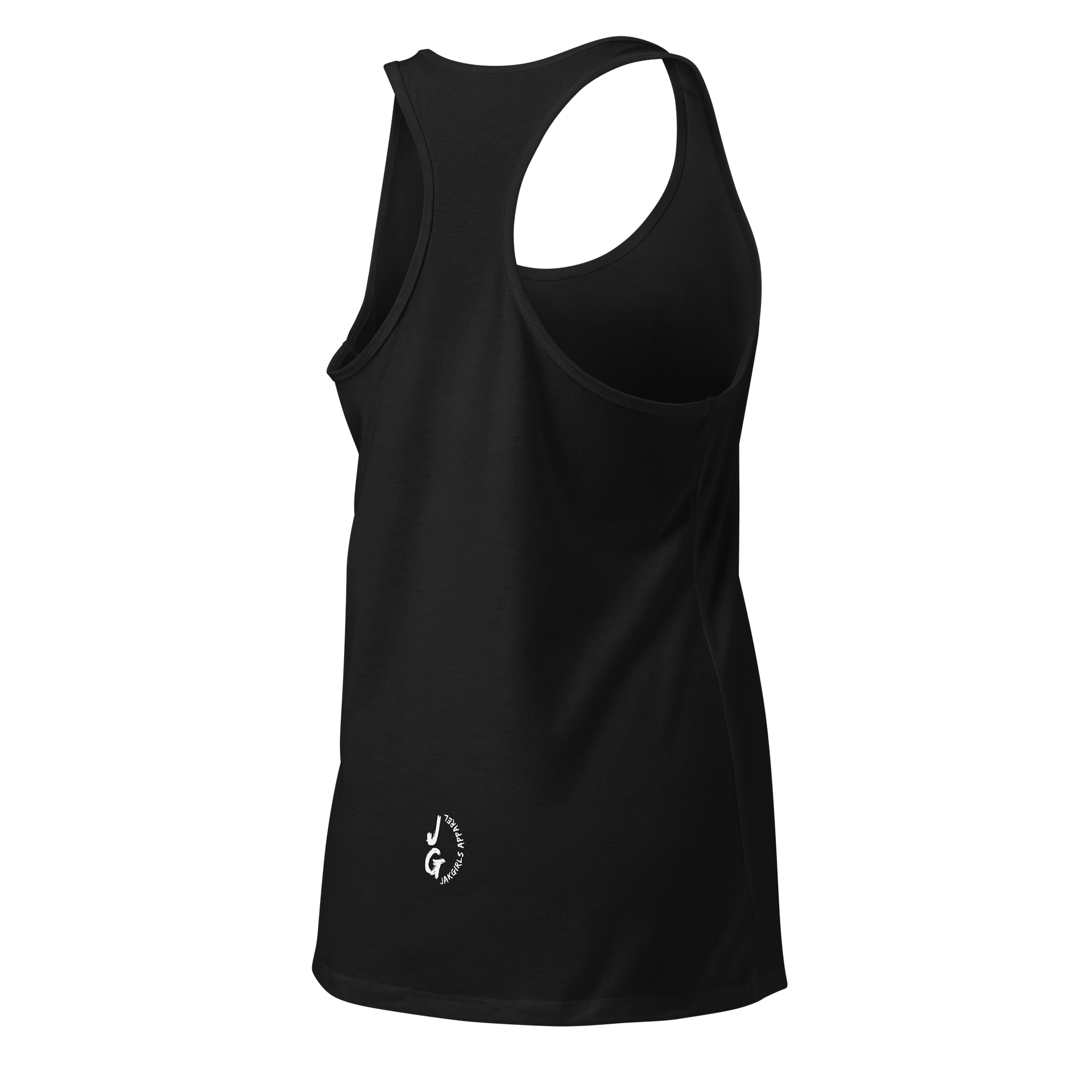 Womens Abstract Floral Racerback Tank (white logo) product image (4)