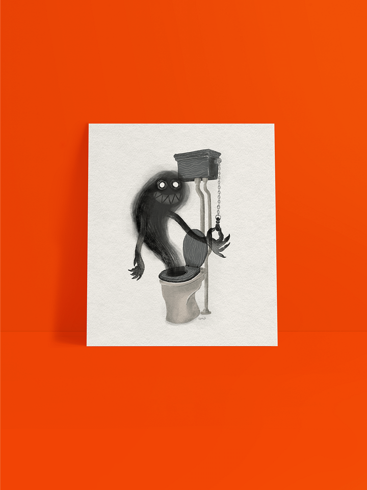 Bathroom Ghoul Print product image (2)