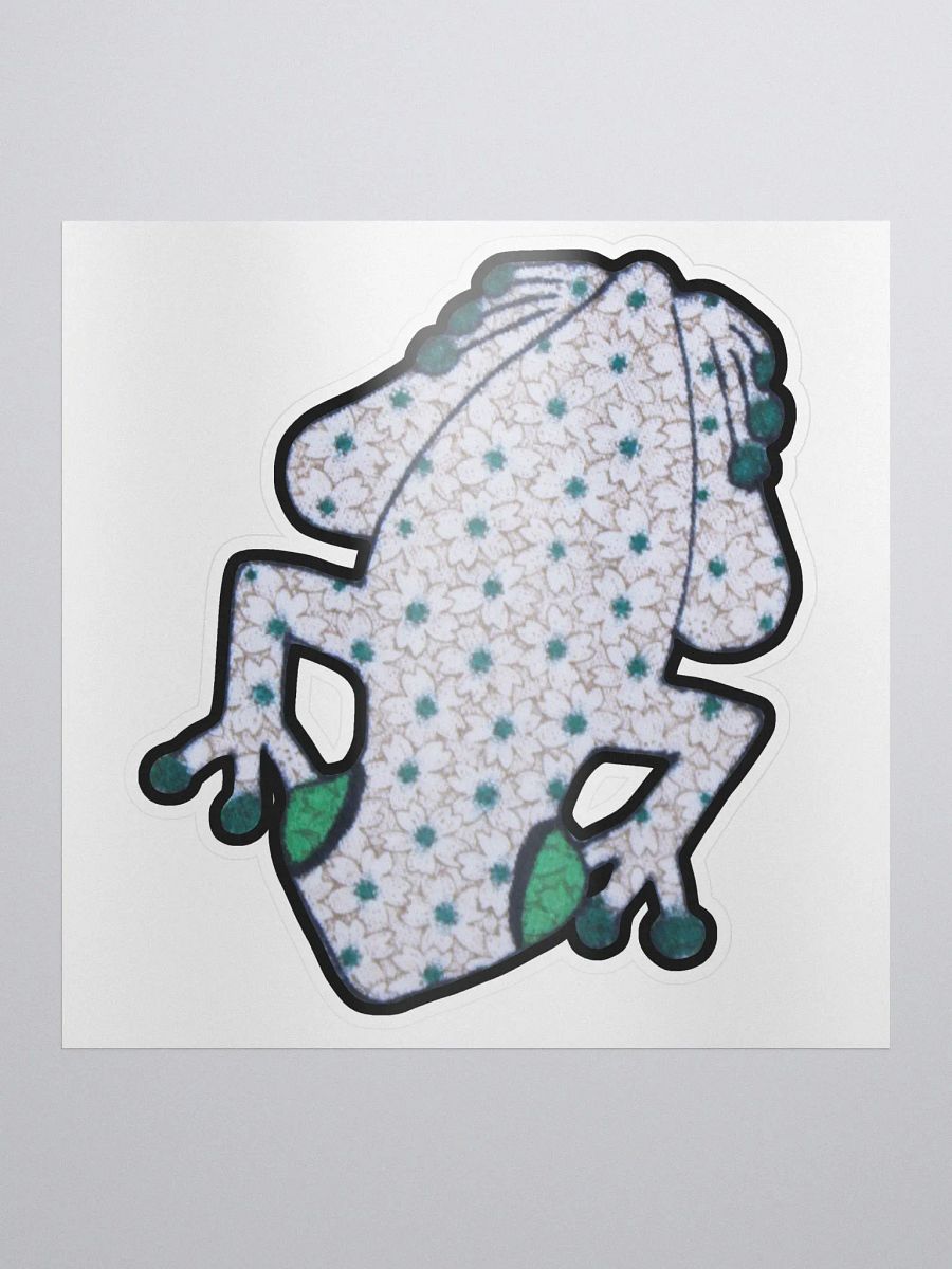 Big Frog Sticker in Snowdrop product image (1)